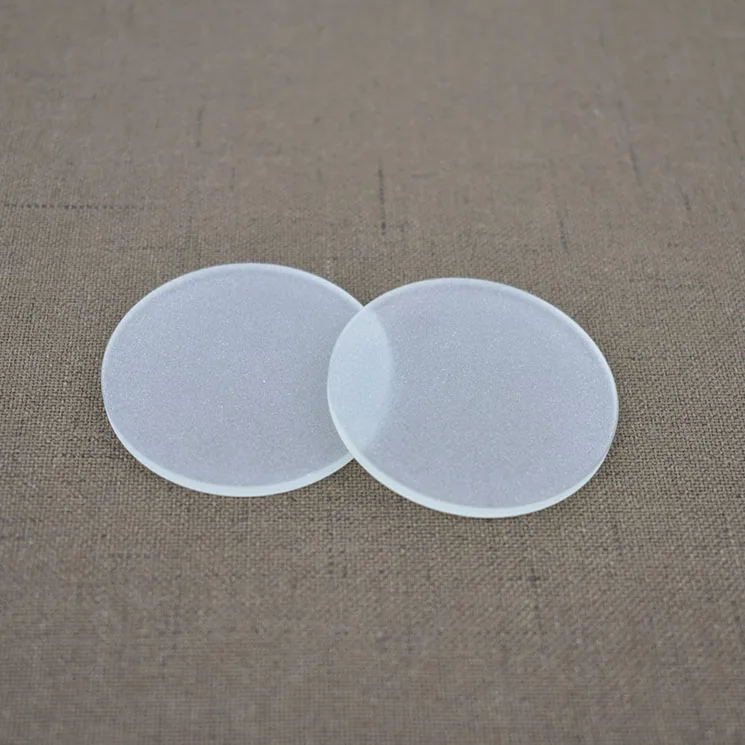Frosted Round Tempered Glass disc Shade For Lighting