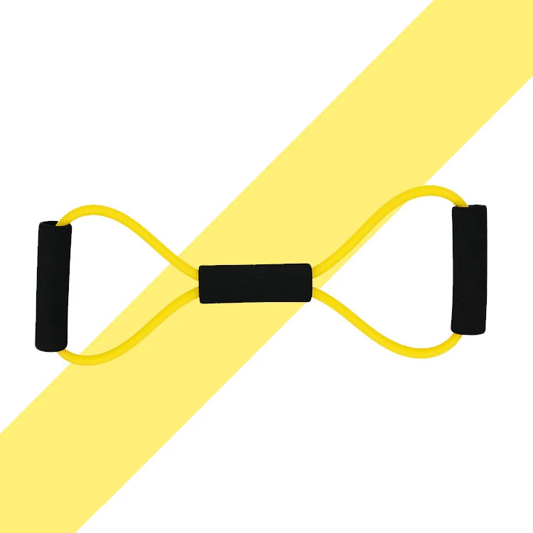 Bodybuilding 8 Shaped Yoga Resistance Band Elastic Latex Pulling Rope