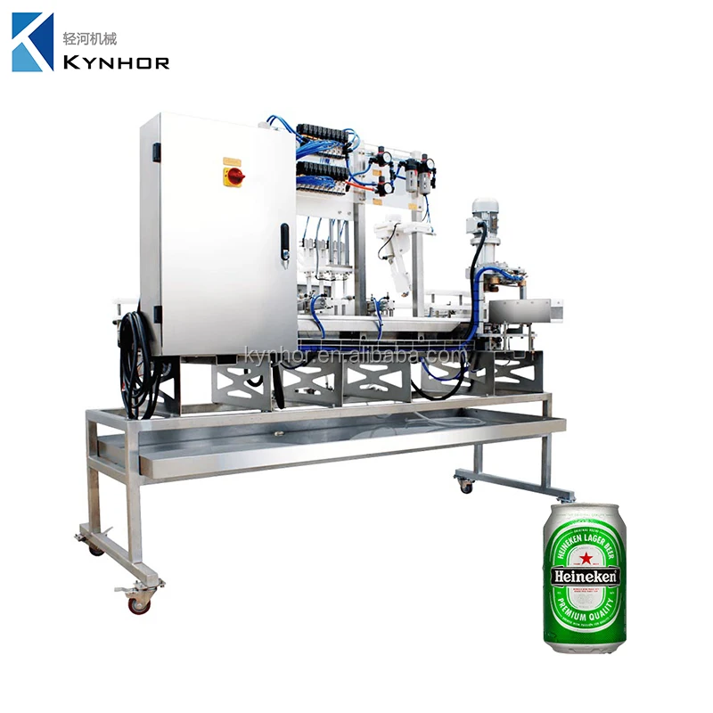Automatic and Mobile Linear Craft Beer Canning System