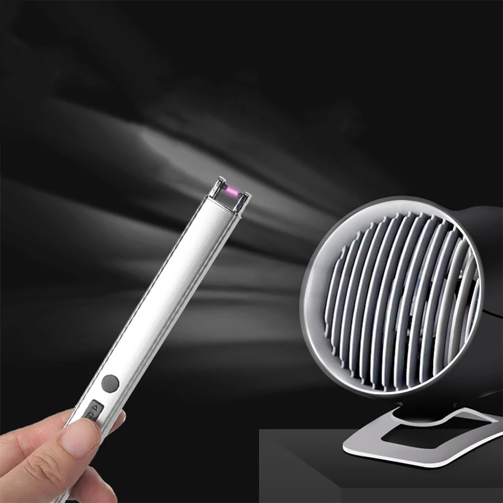 Wholesale Custom USB Flameless Electric Arc Candle Lighter Multifunctional Rechargeable Modern Design Cigarette Use Metal
