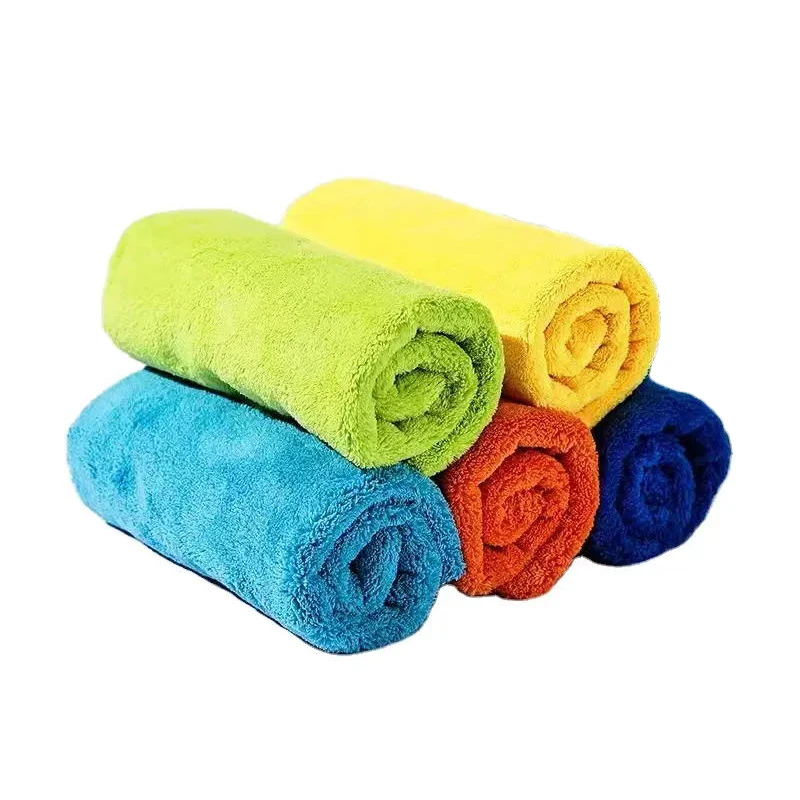 Microfiber Edgeless Car Polishing Towel Protection Car Paint Soft Absorbent Washer Cloth Car Drying Towel