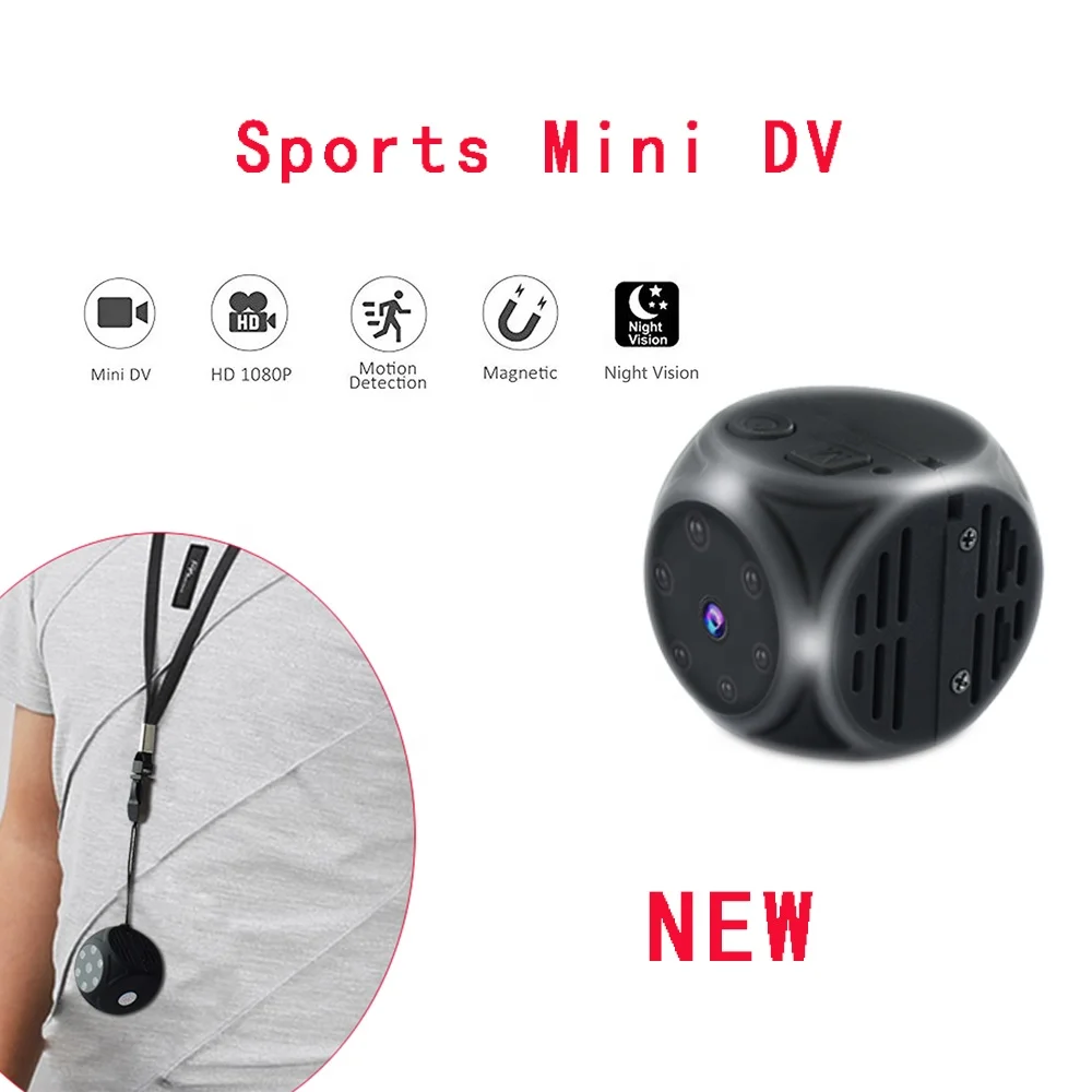 Hot-selling 1080P Small Size Secret Camera Mini HD Camcorder with Lanyard