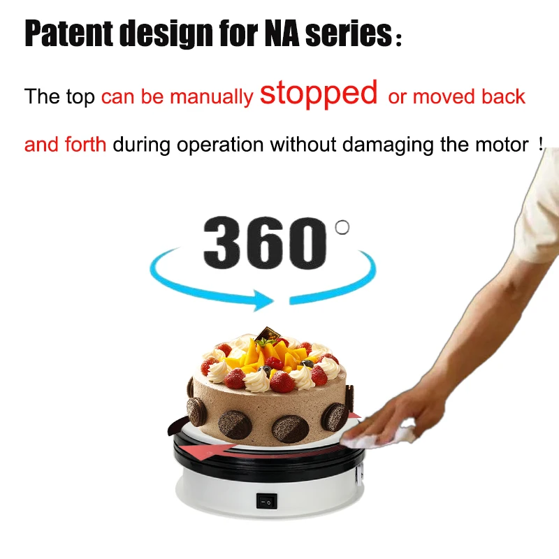 BKL factory 15cm 10kg capacity Cake Rotating Stand Photography Shooting Electric Turntable Display Racks
