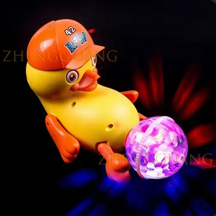 Zhengguang Toys Hot Selling Kids Christmas Gifts Electric Stunt Rotation Duck Cool Flashing Light Up Spinning Toys