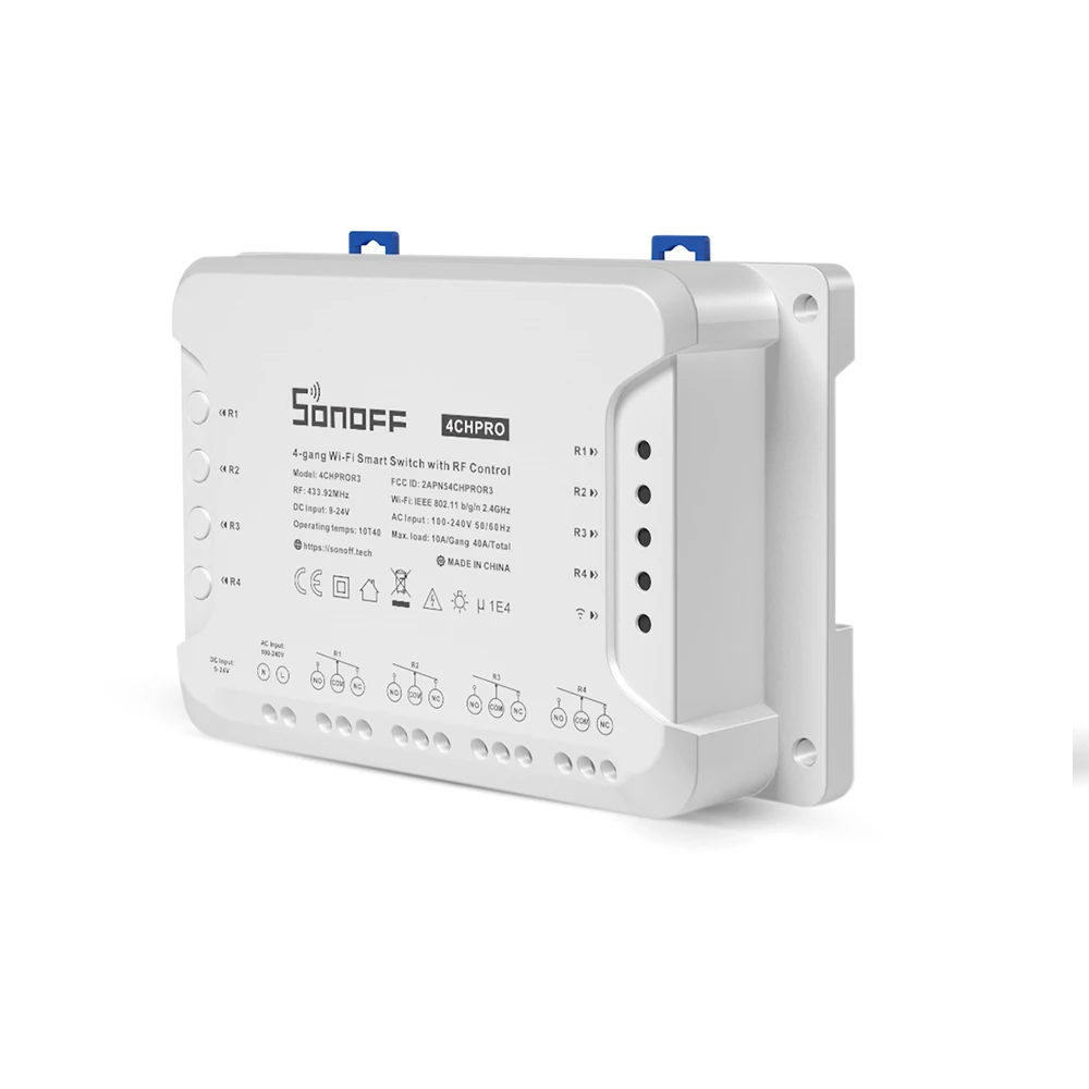 Sonoff 4CHPROR3 4-Gang Wi-Fi DIY Smart Switch With RF Control Setting Working Modes in eWelink App