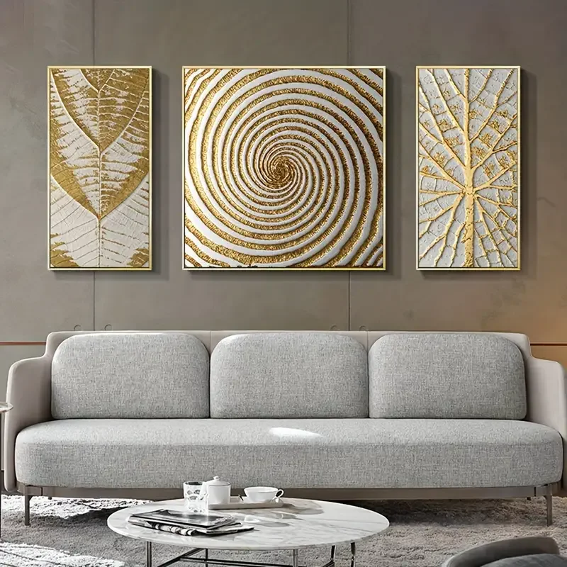 Modern Abstract Golden Line Art Canvas Poster Print Wholesale Contemporary Wall Picture for Living Room Home Decoration