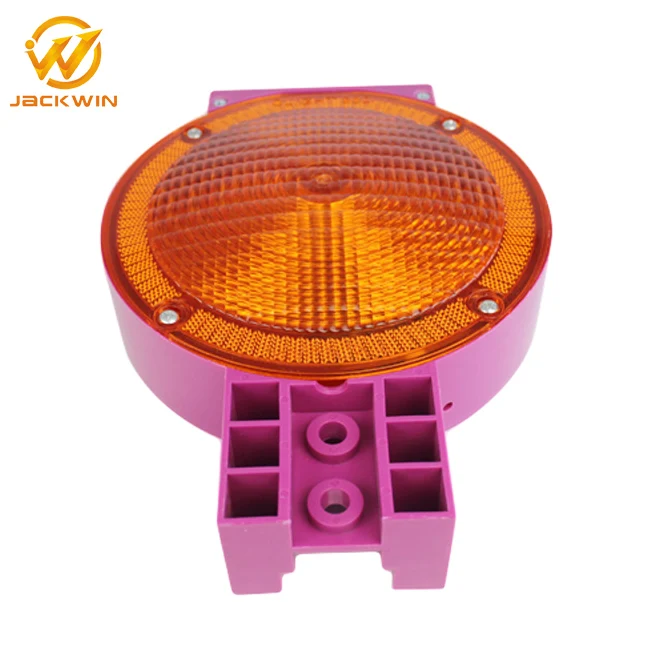 Israel Market Amber Flashing Solar Blinking LED Warning Lights