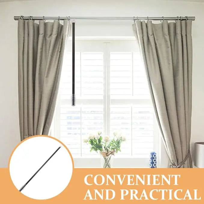 Top Quality Clear Acrylic Curtain Wand Curtain Pull Rod Ideal for High Hanging Drapes & Heavy Curtains in Homes & Offices
