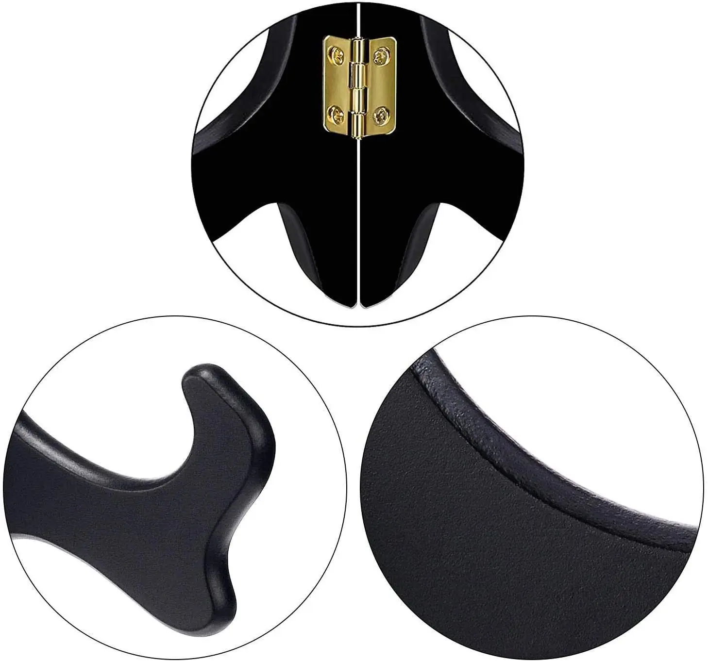 Plate Wood Display Stands Easel Black Wood Holder Decorative Wood Library Decor for Display Picture