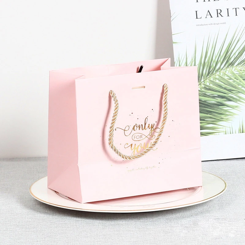 
Wholesale Custom Printed Logo Art Paper Gift Bag Shopping Paper Bag With PP Handles 