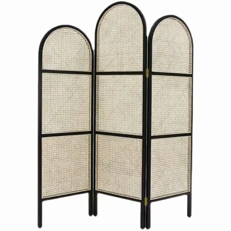 Rattan Folding Screen