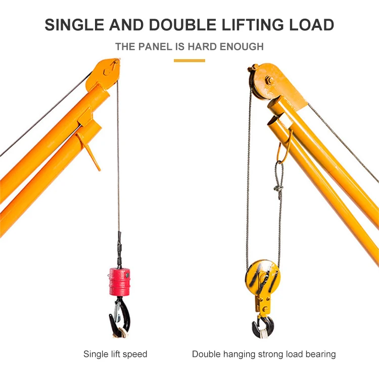 Wholesale Electric Hoist 300kg Small Lift Mini Crane Lifting Machine 1000kg Monkey Jib Cranes