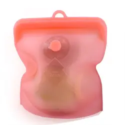 500ml 1000ml 1500ml reusable fridge freezer tea breast milk zip lock freshness bags silicone food storage bag