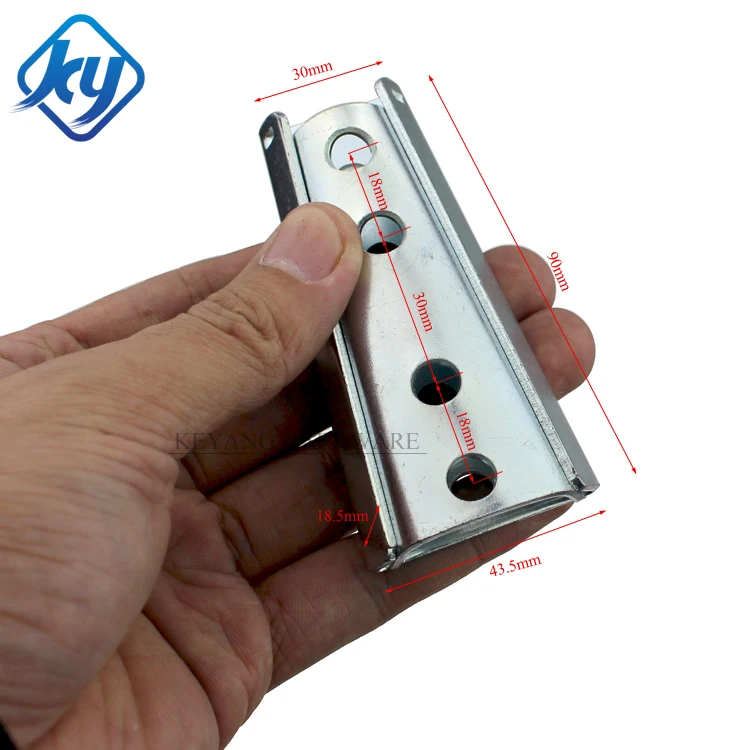 Furniture Fasteners Slide In Lock Bracket Sofa Connector Metal KD Fixing Bracket