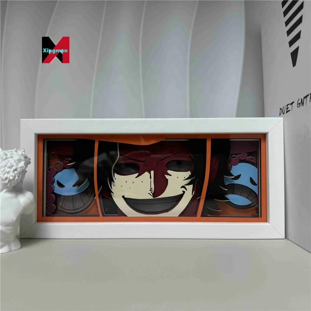 one pieceddd Animation Series Atmosphere Night Carving Remote Control Shadow Neon Paper Cut LED Art 3D Painting Anime Light Box