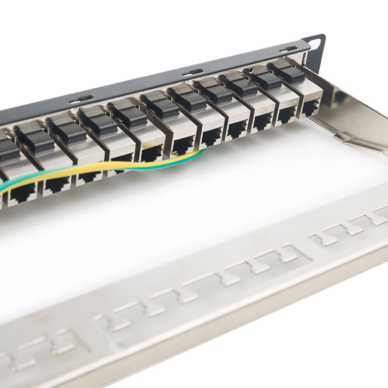  Экранированная распределительная рама CAT5/Cat6/Cat6a 24 порта патч-панель