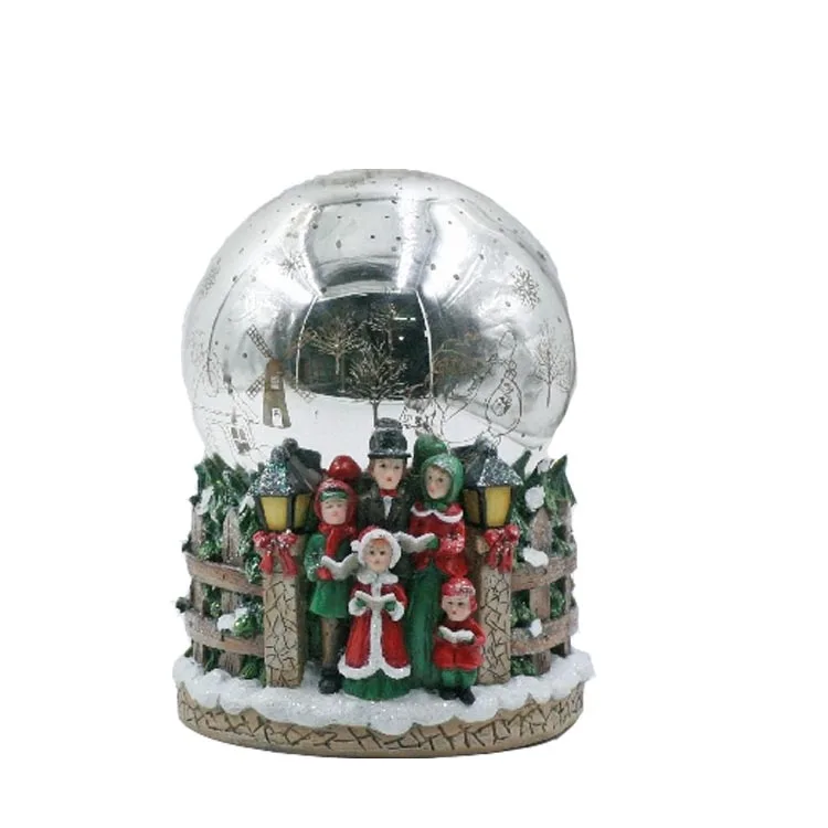 Wholesale Snow Globe Christmas Tree Mr Santa Snow Globe Music Box Christmas Decor