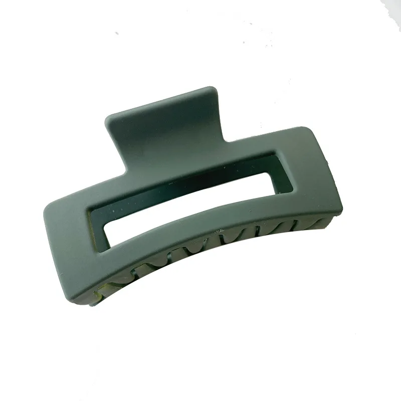 CLARMER New Arrived 8.5CM Fashion Women Hair Accessory Customizable Solid Color Matte Plastic Square Hair Claw Clips For Women