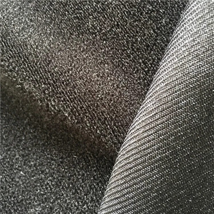  Warp Knitted Loop Fabric Brushed Nylon Spandex Elastic Plush
