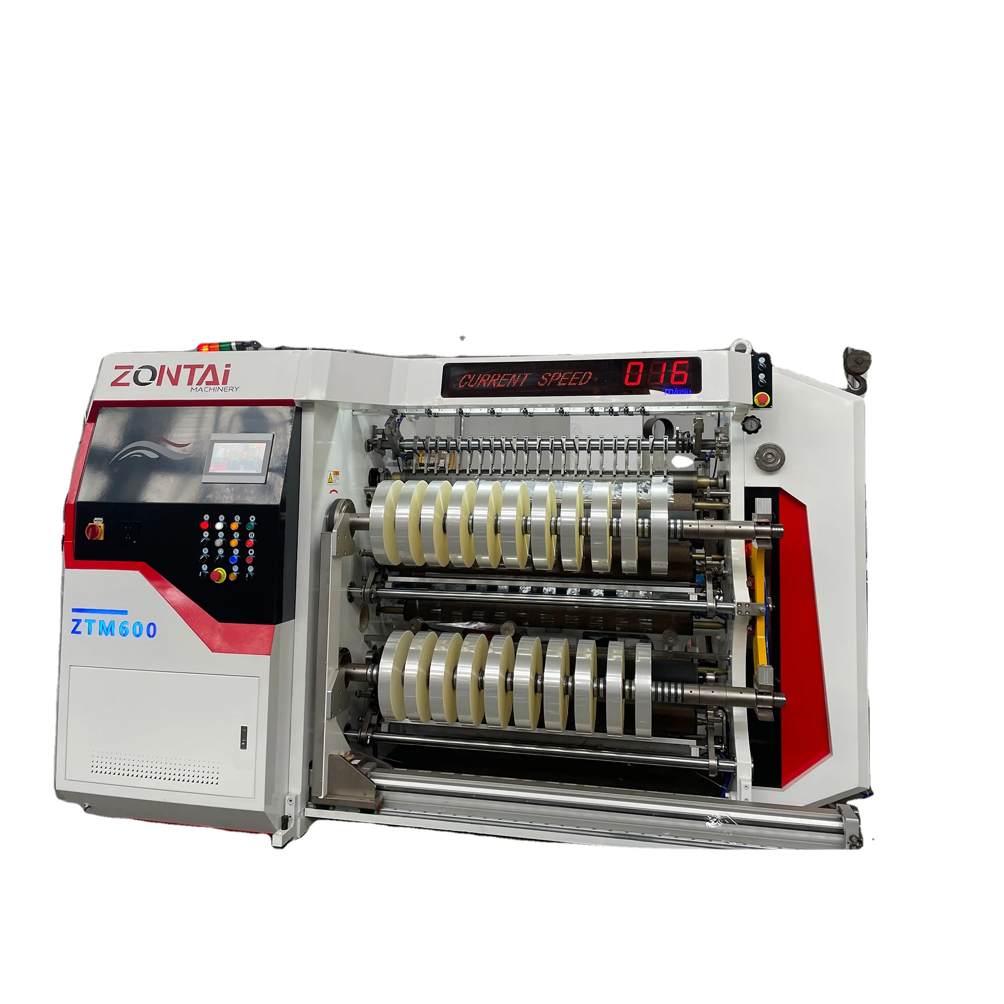 Automatic PVC Film Slitter Rewinder Slitting Rewinder Shaftless Auto Loader with 3' and 6' Core 600m/min Production Capacity