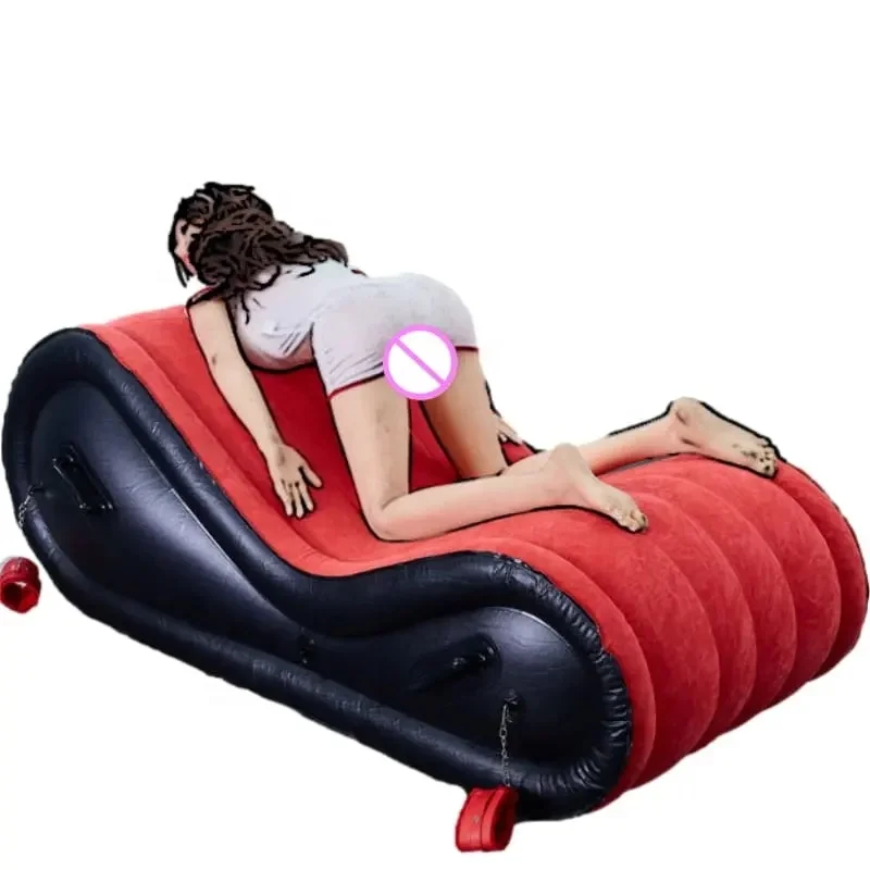 Drop shipping For Living Room PVC Sex Furniture Air Cushion Bed Bdsm Sexy Chair For Couples Chaise Lounge inflatable tantra sofa