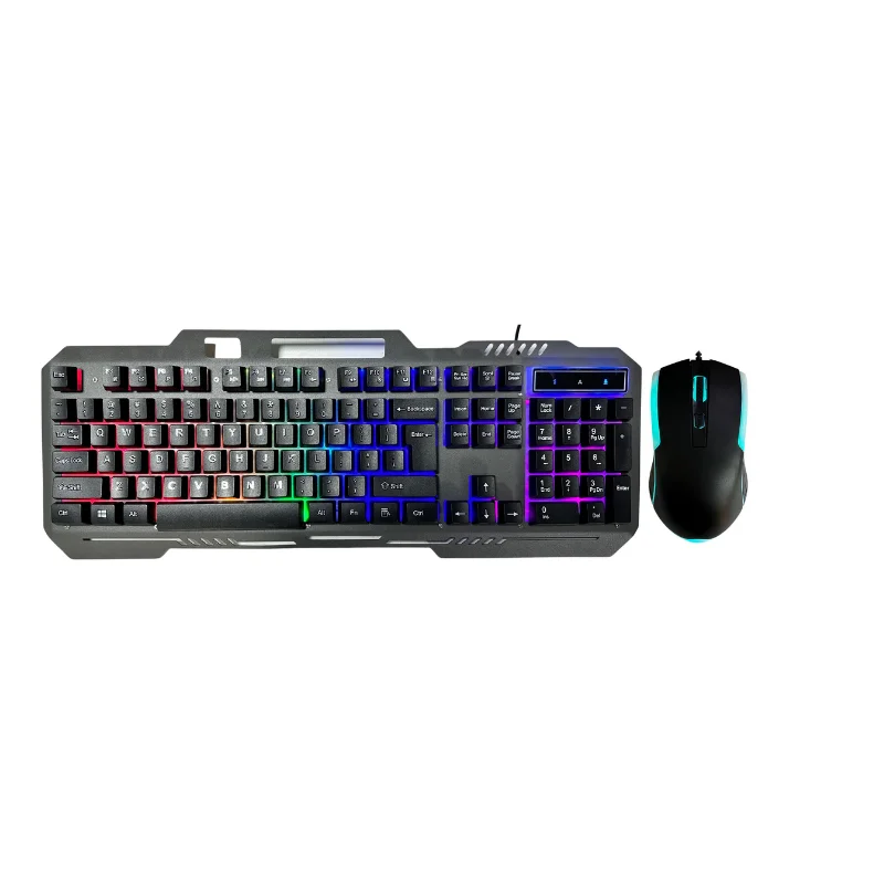 Customized Mechanical touch keyboard Mechanical touch RGB Keyboard Mouse Combo Wired desktop 104 key gaming Keyboard