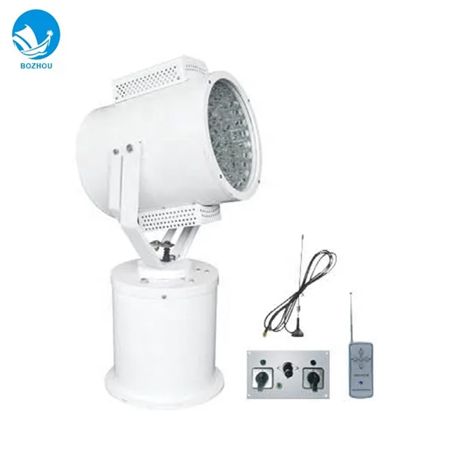 300W Stainless Steel Automatic Wireless Remote Control Marine LED Search Light TZ6-A