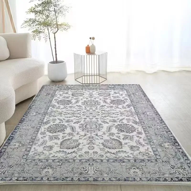 Abstract Rug Grey Gray Rug Indoor Floor Cover Carpet Modern Rug for Kitchen/Living Room/Bedroom/Dining Room Washable Carpet