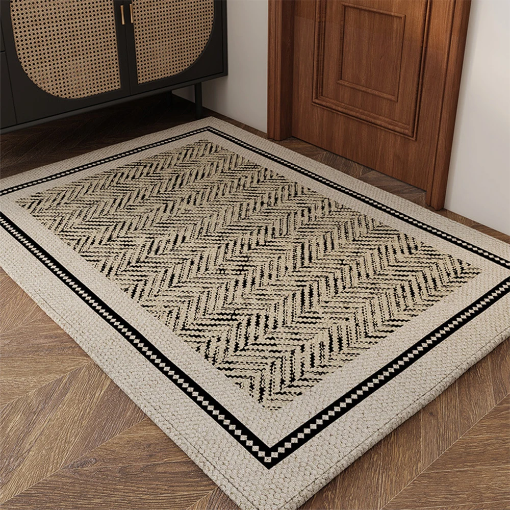 Door mat indoor entrance, Washable Barrier Mat, Non-Slip Entrance Rug Shoes Scraper, Super Absorbent Carpet