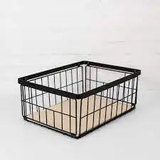 HHO Metal Wire Basket for Multipurpose Use for Kitchen Laundry Vegetable Fruit Storage and More