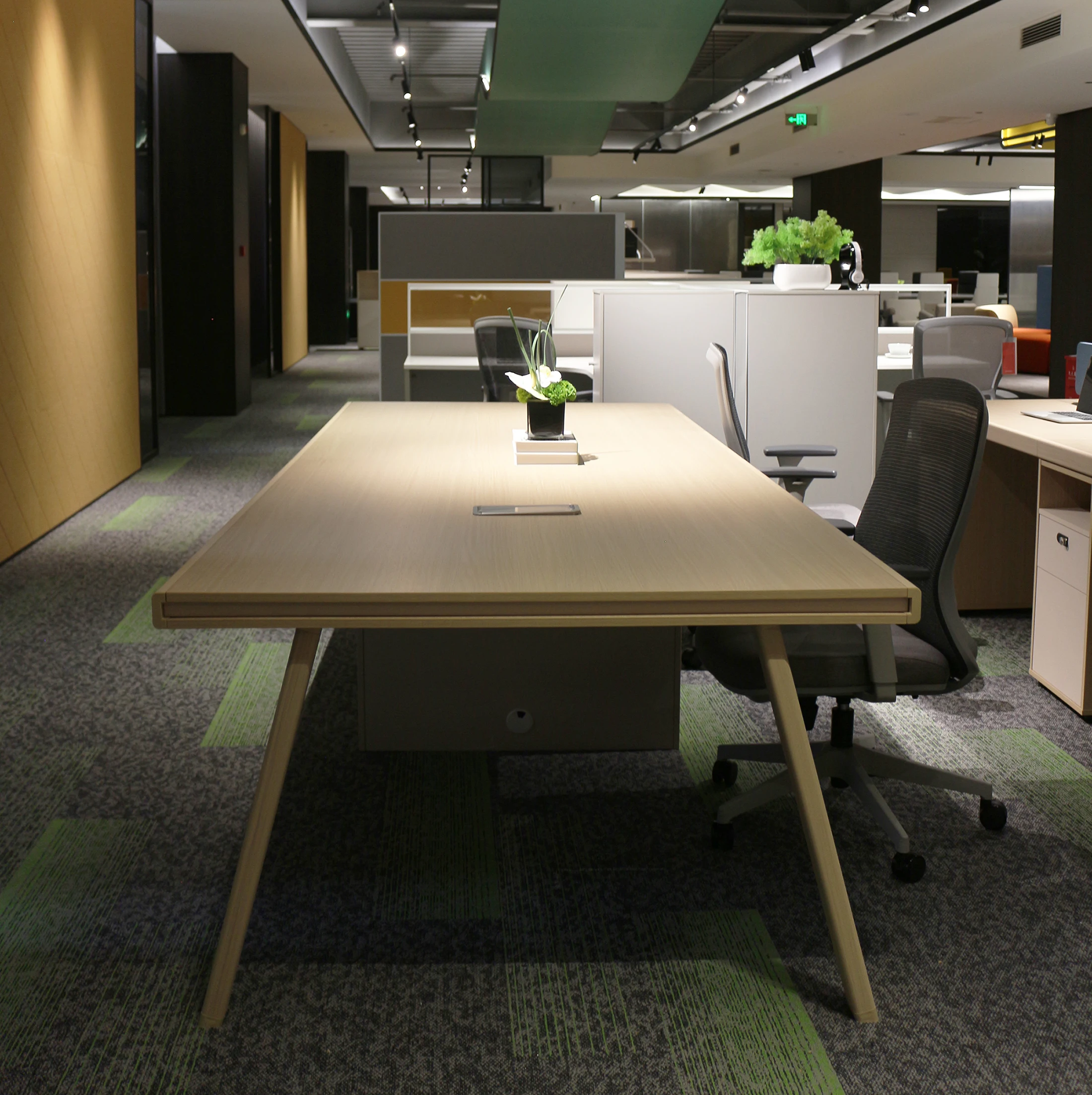 Хорошее качество Конференц-зал деревянный стол Конференц-стол сочетание современных столов для настольных залов