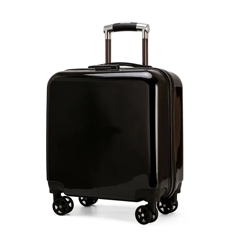 Fashionable hard trolley luggage airport urban luggage business travel lightweight plastic mini suitcase packaging box