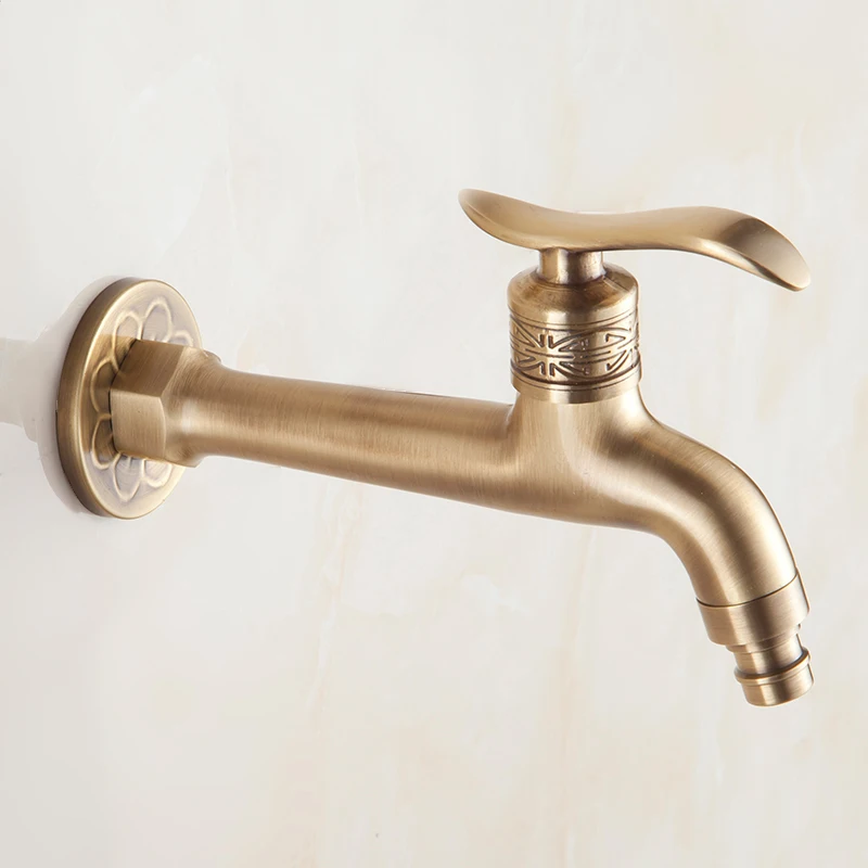 Латунные антикварные краны Bibcock для сада и ванной комнаты