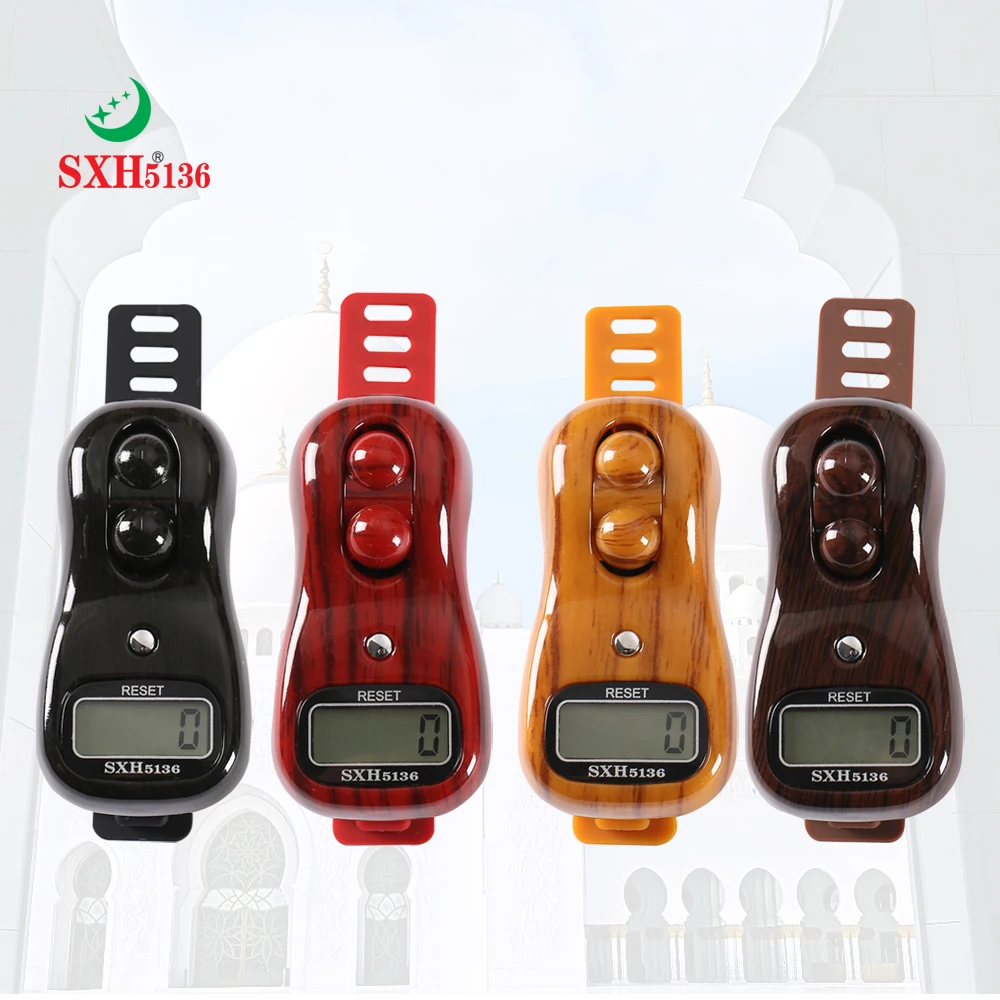 SXH5136 Factory Wholesale New Beads Digital Tasbih  Mini Electronics Hand Tally Counter Ring Tasbeeh Battery Replaced