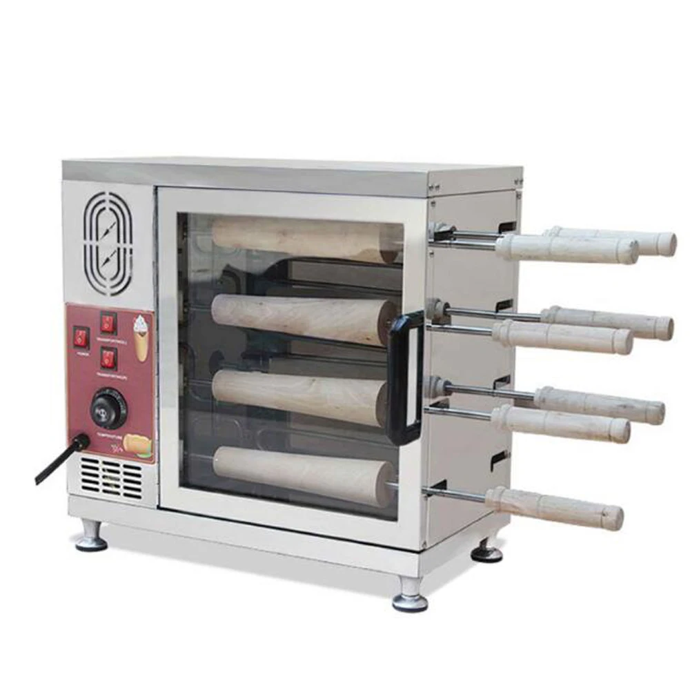 Commercial Chimney Cake Baking Machine Kurtos Kalacs Grill Roll Machine