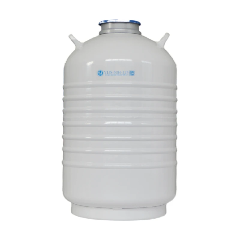 95- 175L Aluminum Liquid Nitrogen Tank  Square Racks Storage Biological Liquid Nitrogen Container