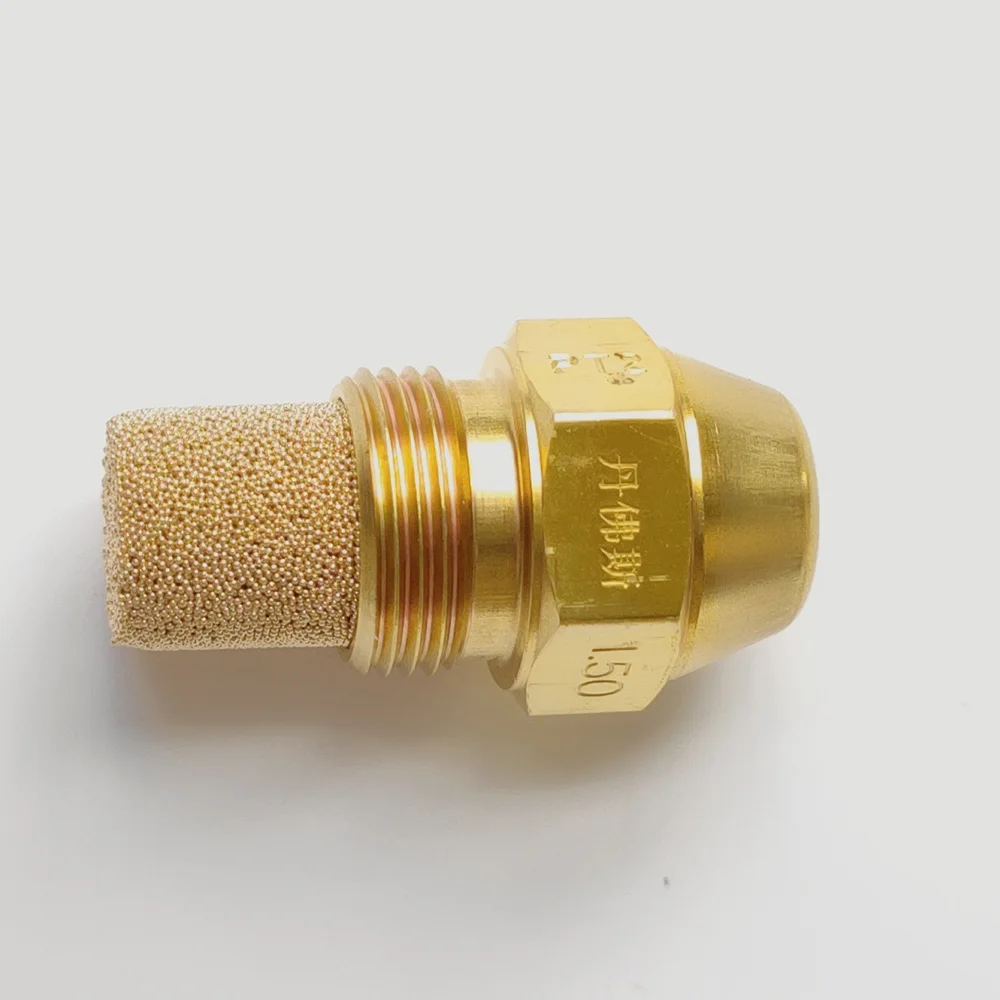 YS Brass Waste Oil Burner Nozzle 60degree Fuel Nozzle Copper Particles Filter Stainless Steel Filter Boiler Combustion