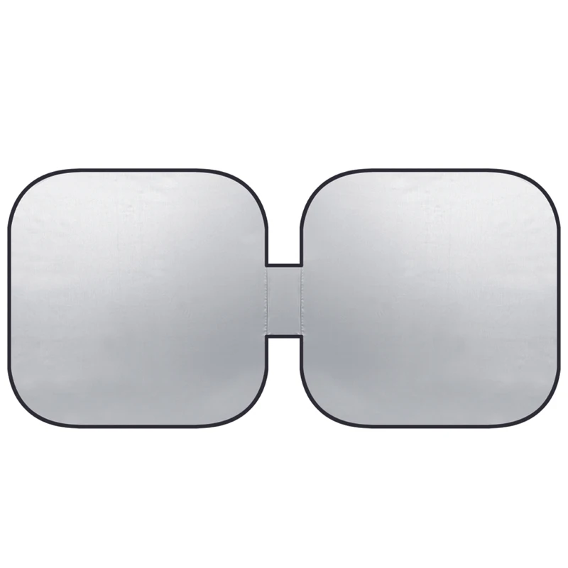 Two wire circle folding car sunshades for car front sun shade