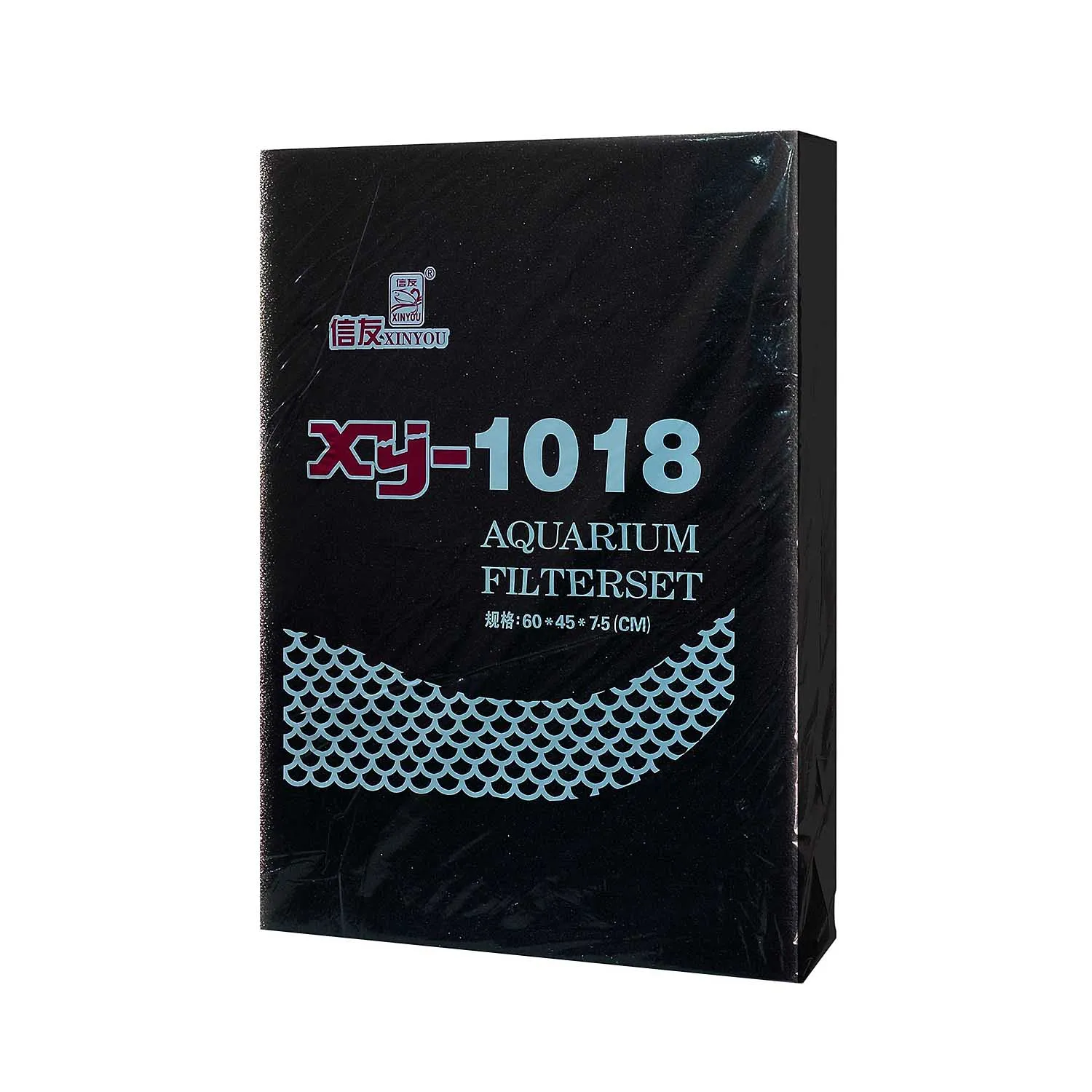 XY-1018 60*45*7,5 см черный настраиваемый фильтр губка для аквариума