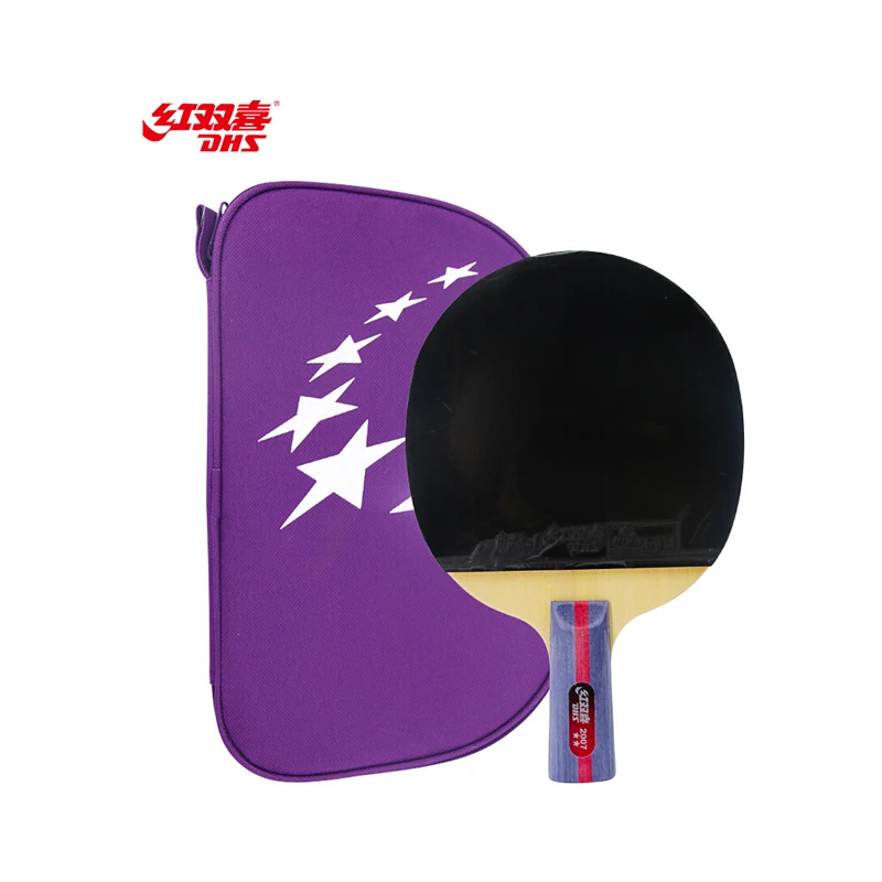 
Double Happiness (DHS) genuine two-star pen-hold grip upgraded version T2007 table tennis Paddle/racket/racquet single pack 