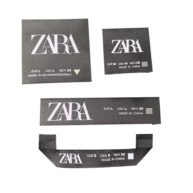 White Label Washable Clothing Neck Screen Garment Label Price Tag Clothing Label For Garments