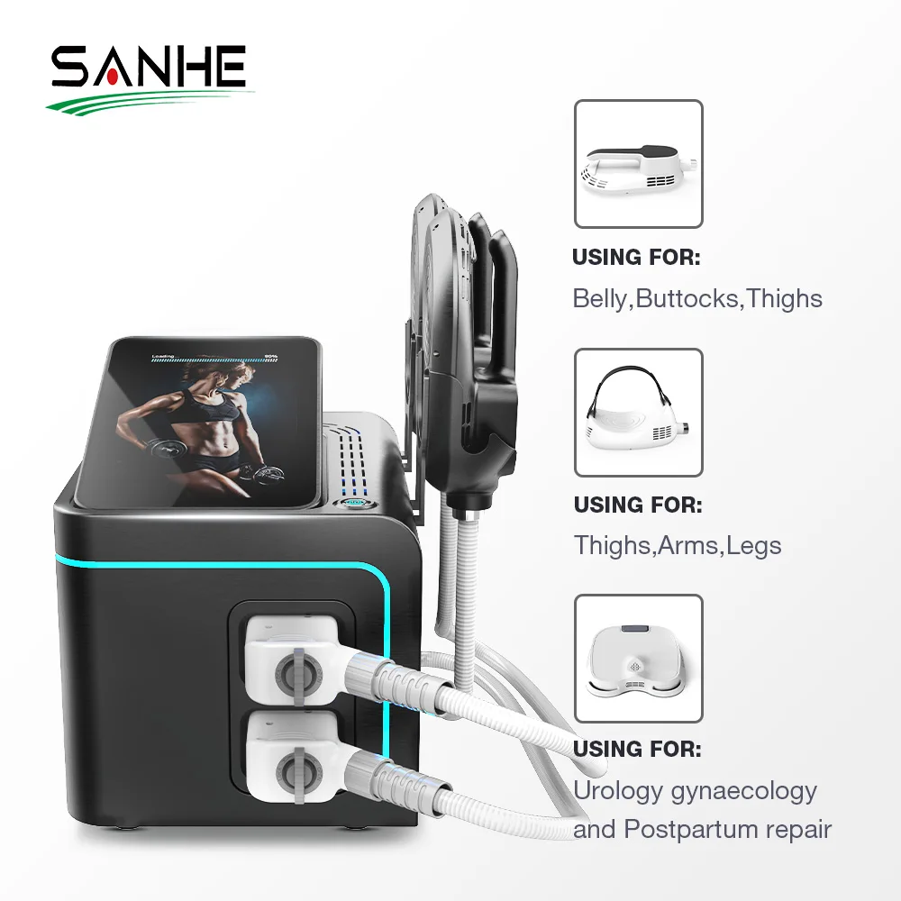 SANHE Portable EMS Muscle Stimulator Machine Newest Body Sculpting Tool RF Technology Face Electric Power Source Weight Loss