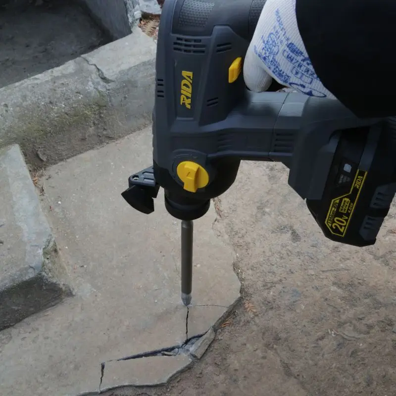RIDA Construction tool SDS Plus Wireless tool Cordless hammer drill for concrete