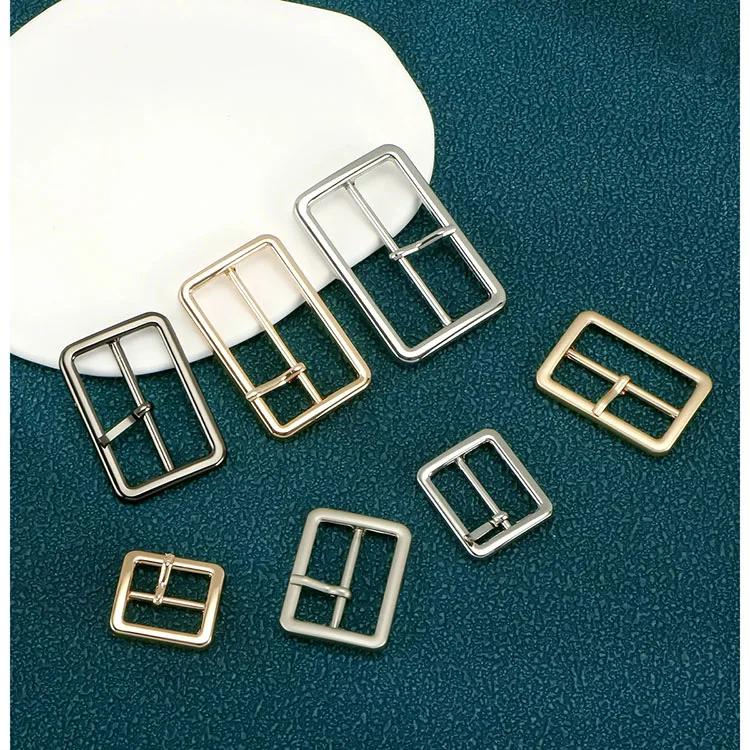 High Standard Quality Adjustable Slider belt buckle 20mm-45mm Metal Square Metal Pin Buckle For Bag