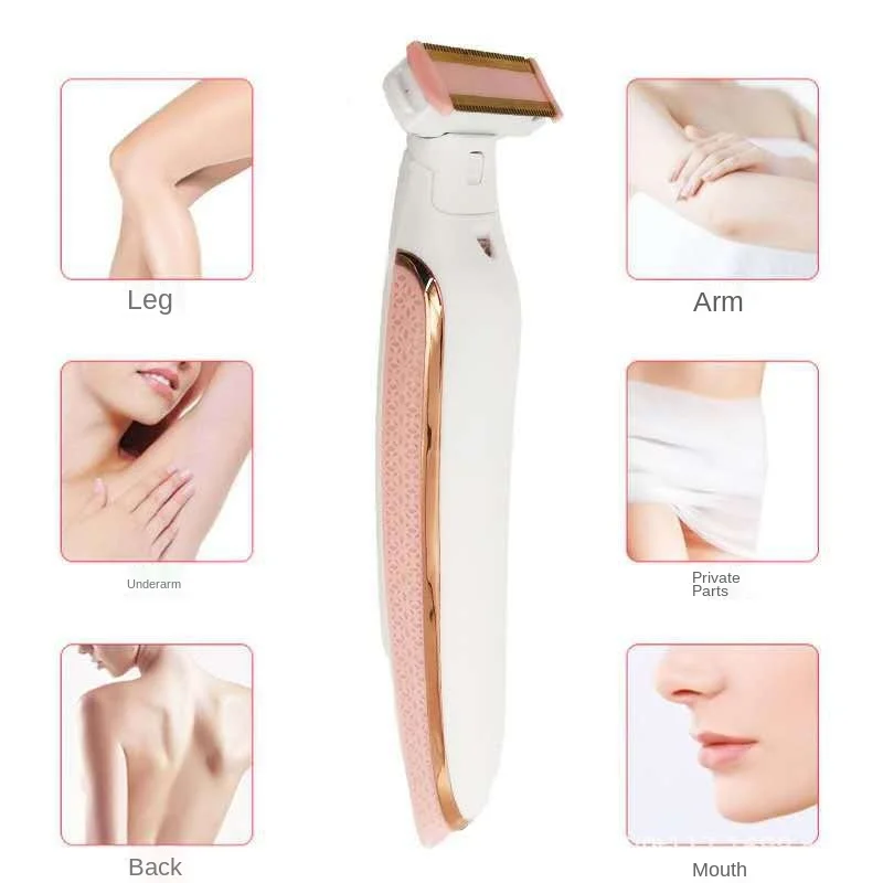 Wholesale Cheap Price Ladies Mini Shaver Epilator Electric Razor With Attachment Comb For Women