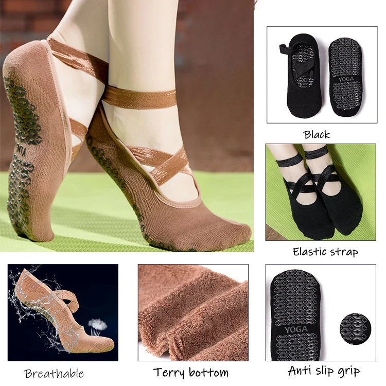 Custom Women Pilates Yoga Anti Slip Socks Invisible Low Cut Sock Liners For Ballet Flats