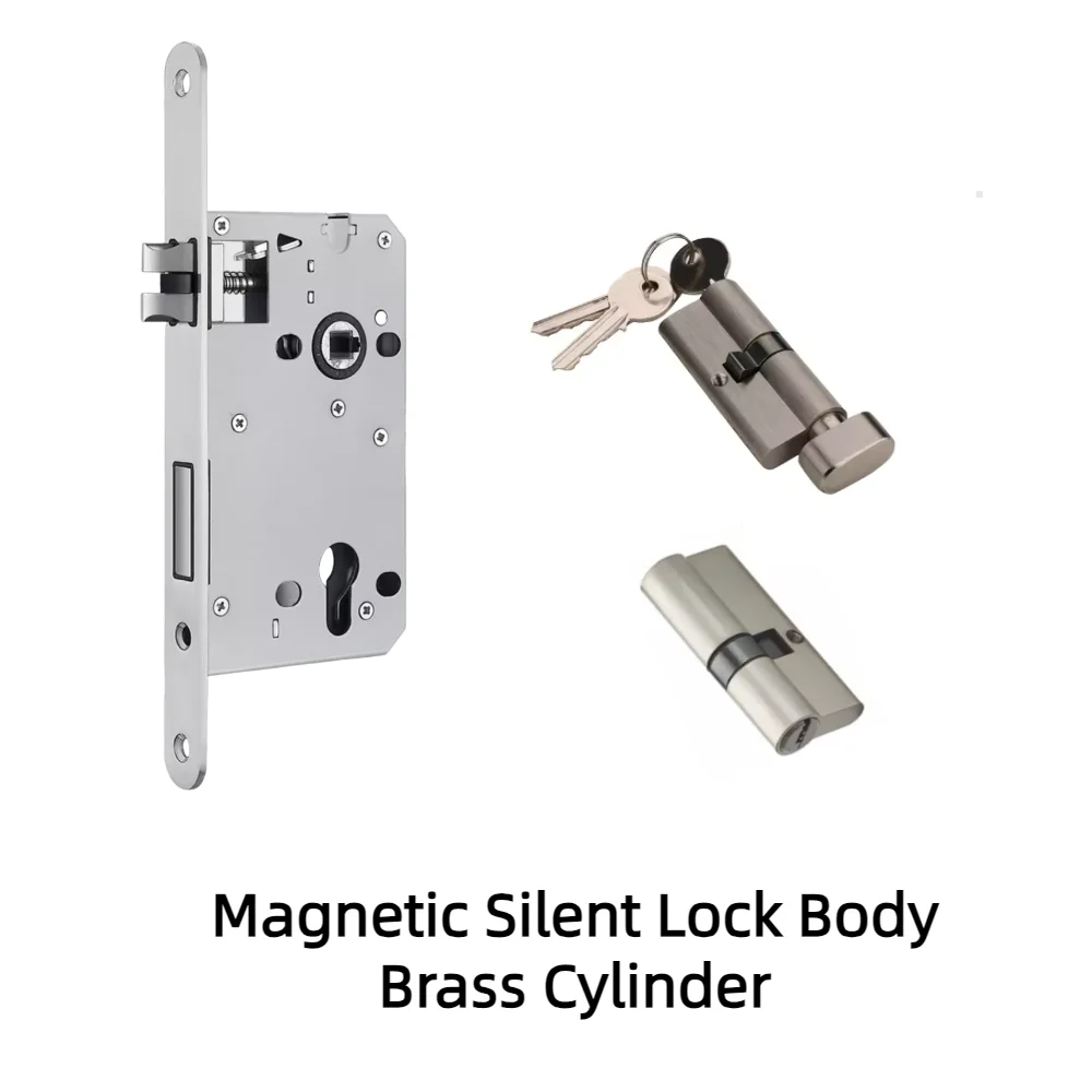 European Standard Wooden Doors Matt Black Zinc Alloy Square Lever Door Handle Design