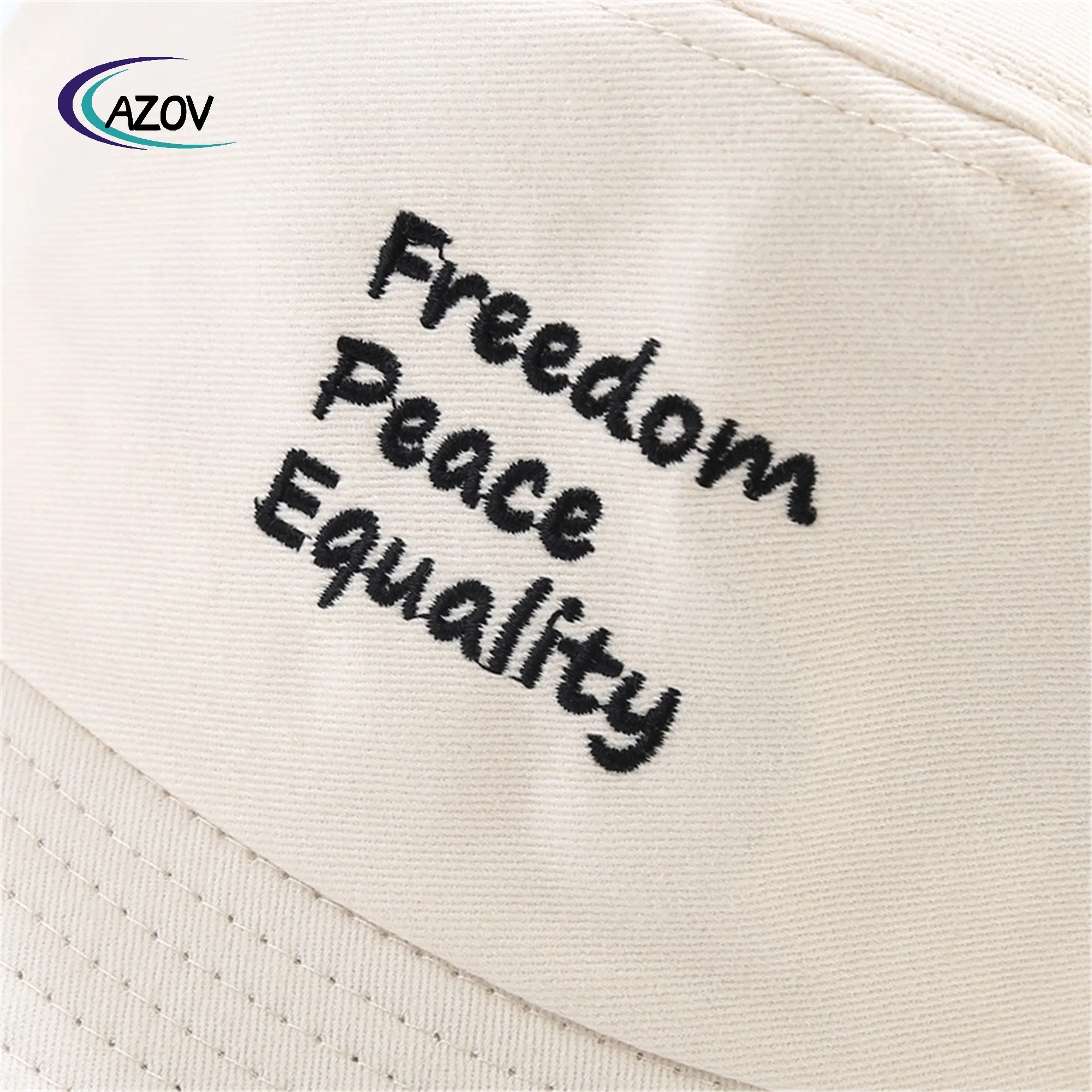 Bucket Hat Summer Three-Row Letters Embroidery Trend Celebrity Fried Street Bucket Hat Outdoor Travel Sun Hat