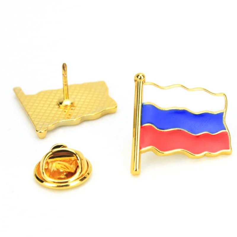 RTS Wholesale Hard Soft Enamel Zinc Alloy China Australia Flags Badge Pins Metal Nation Country 3D Enamel Ready to Ship Flag Pin