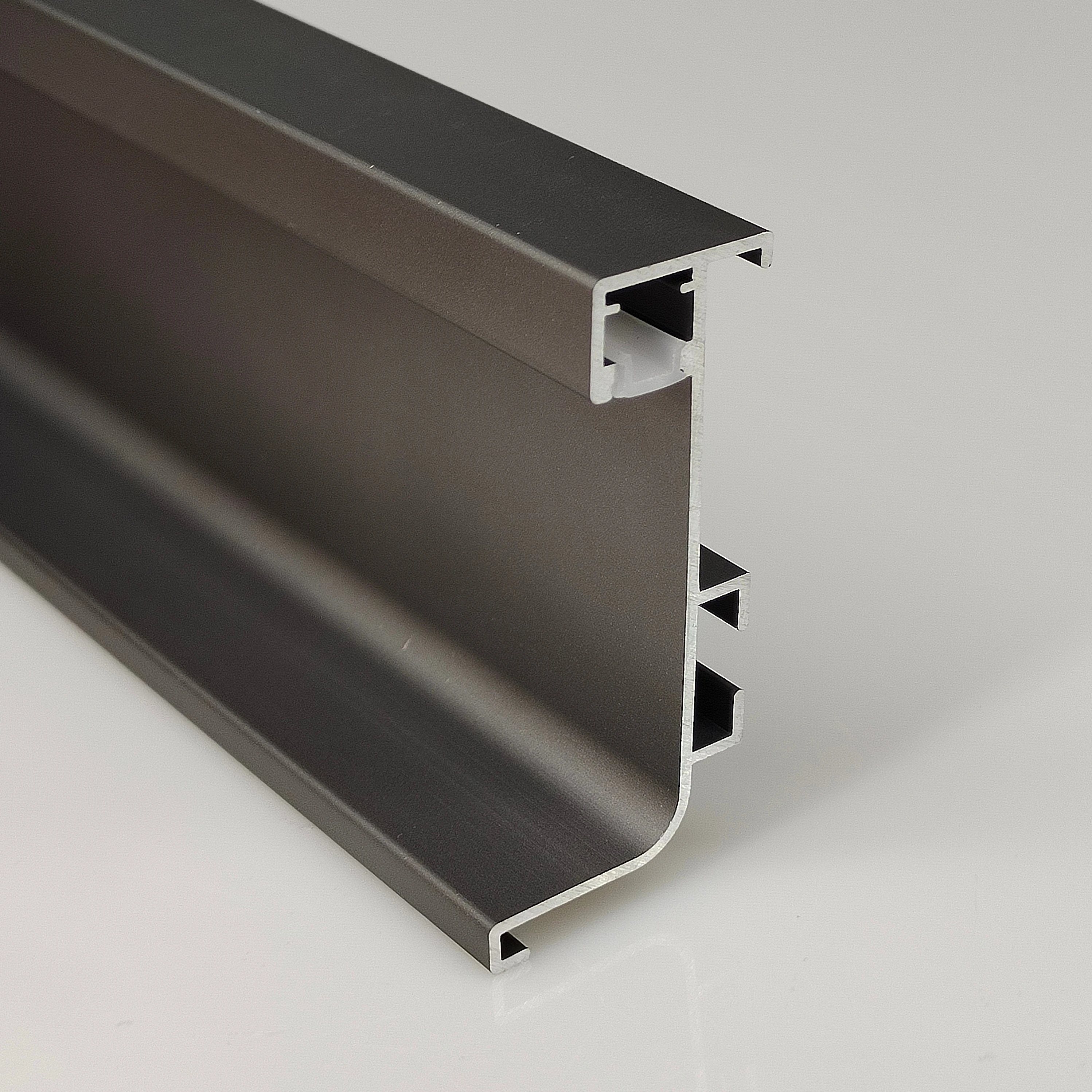 Modern Minimalist W26*57mm Aluminum Alloy Cupboard Wardrobe Handle Profile With LED Light
